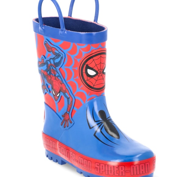 Spider-Man Toddler Rain Boots - Size 5/6 - Picture 2 of 9
